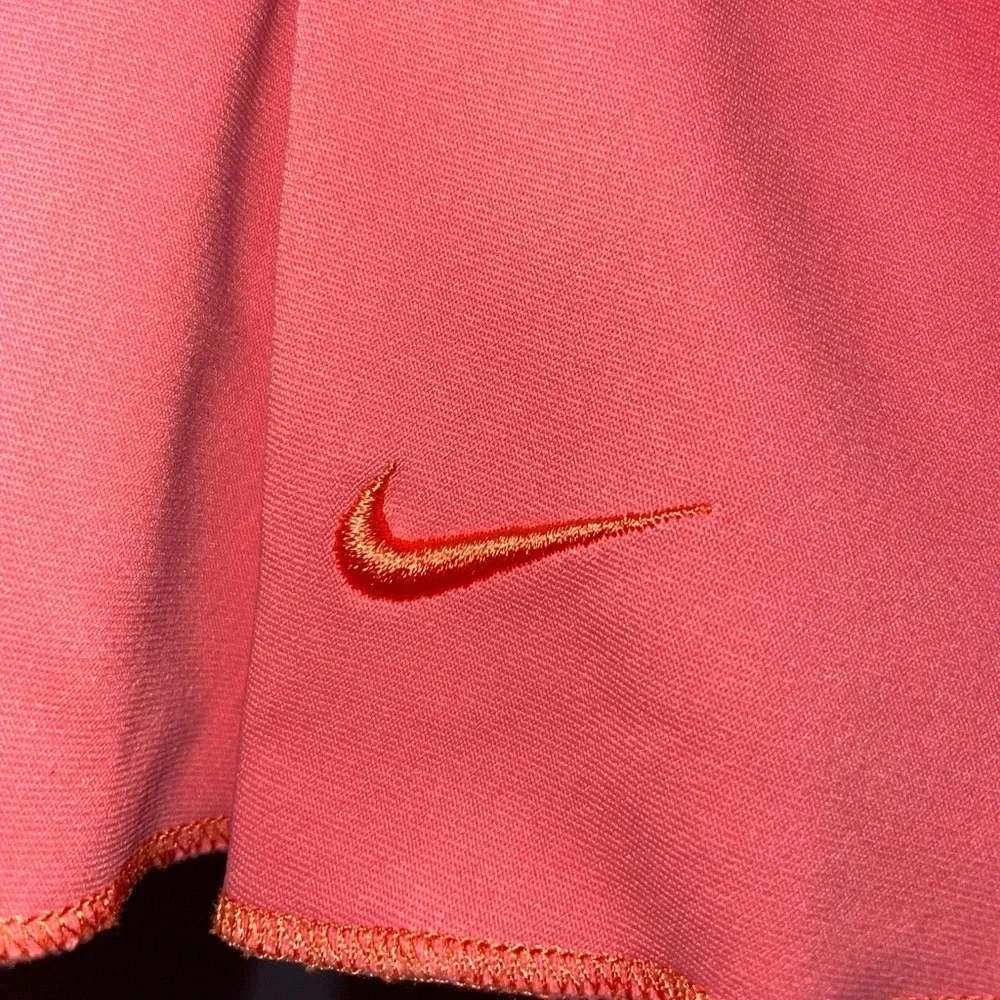 NIKE Fit Dry Pleated Tennis Skort Size XS Salmon Coral Pink Golf Athletic Spring